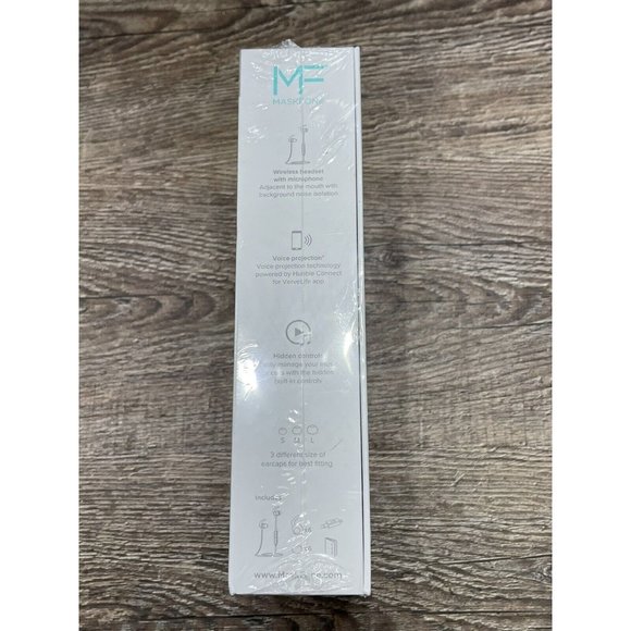 MASKFONE Smart Mask with Microphone Bluetooth Wireless Filters Earbuds Mask M/L - Picture 5 of 7